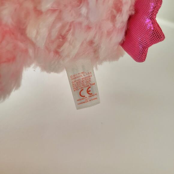 Ty Beanie Boos Twiggy Pink Owl 6” Stuffed Animal Plush Toy Sparkle Eyes - Picture 16 of 16